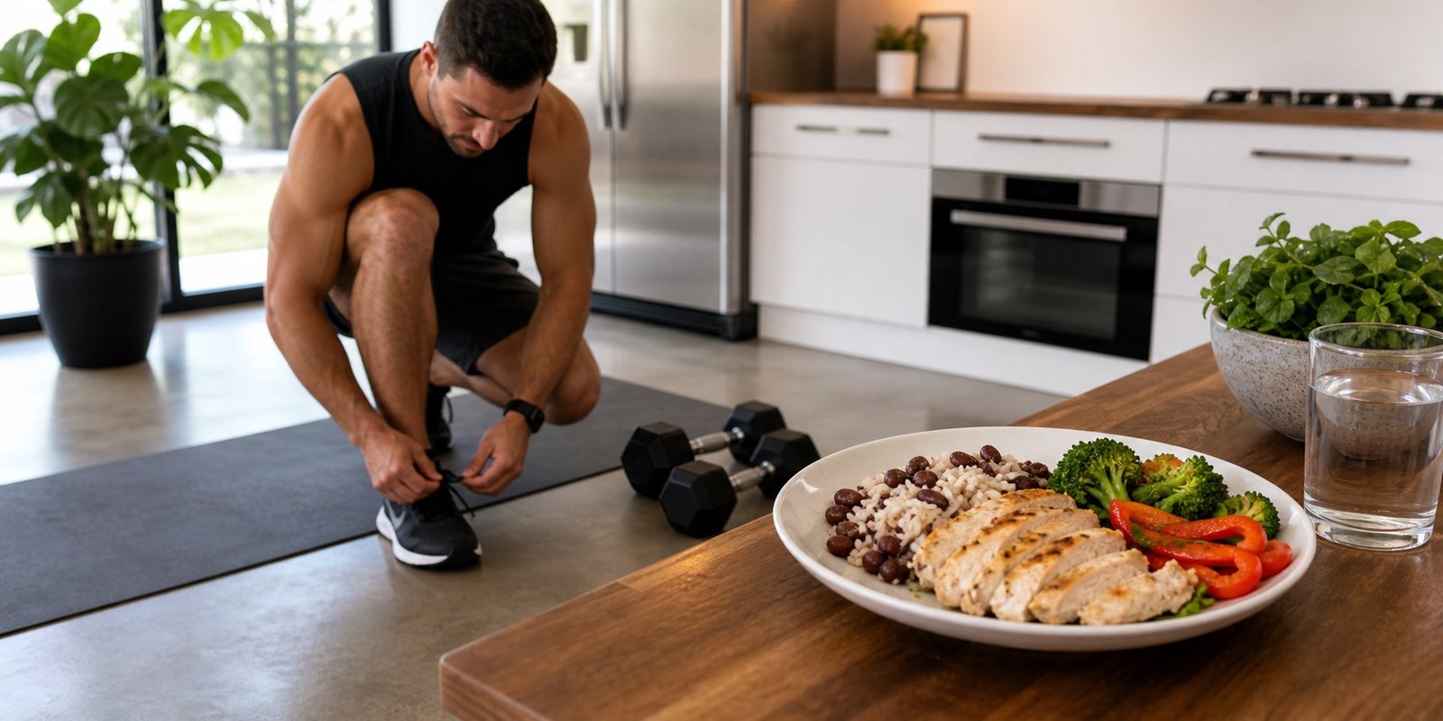 Treino de cardio combinado com musculação e alimentação equilibrada para reduzir gordura corporal.