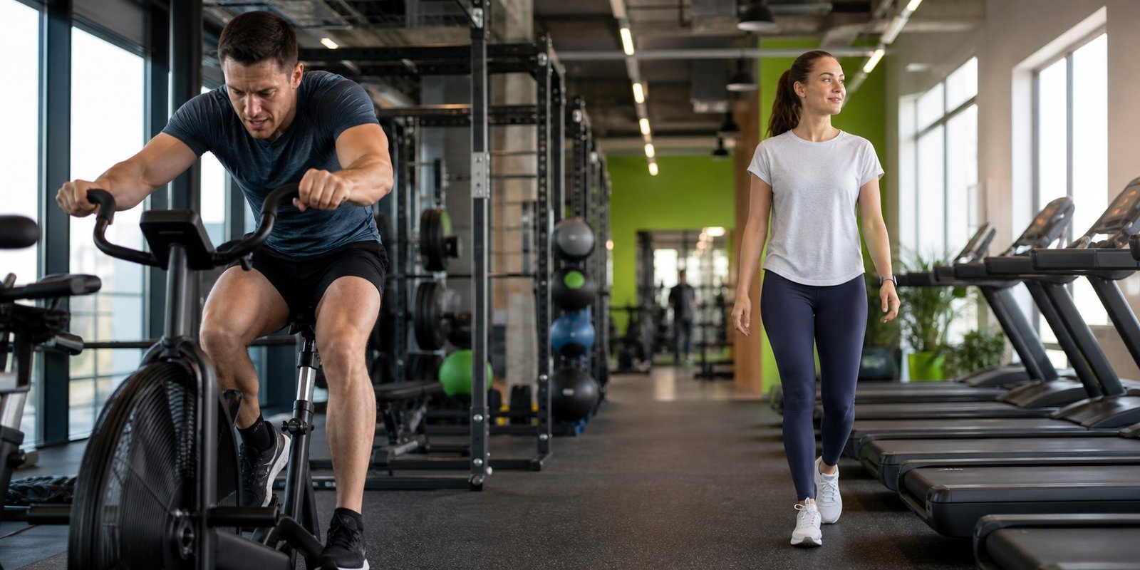 Cardio de alta e baixa intensidade comparado por esforço, fala, respiração e recuperação.