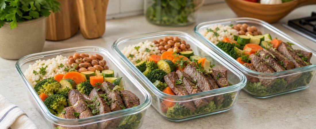 Marmita Fitness com Iscas de Carne e Legumes Fit