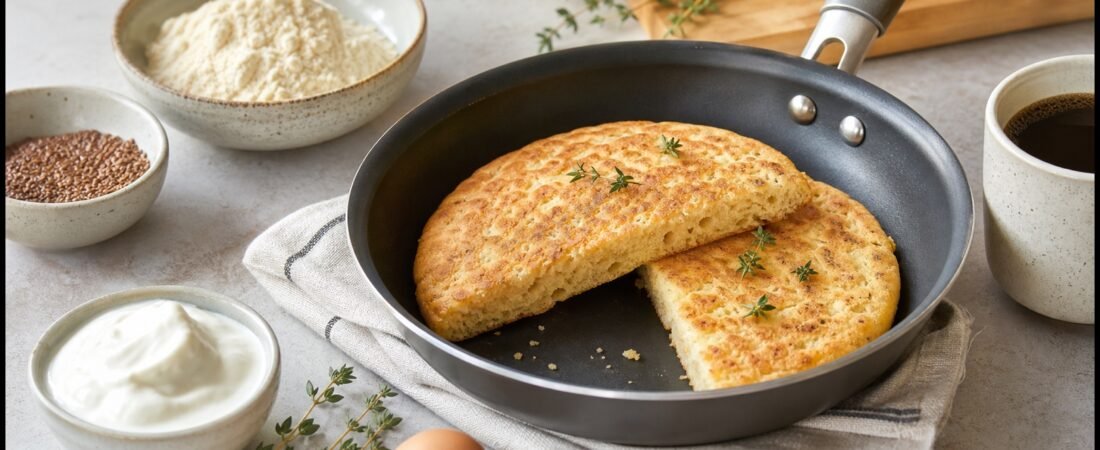 Como Fazer Pão de Frigideira Low Carb Muito Fácil