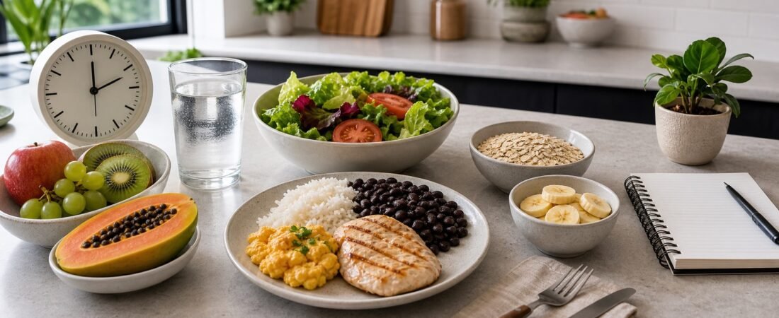 Método 4 blocos para janela alimentar jejum intermitente