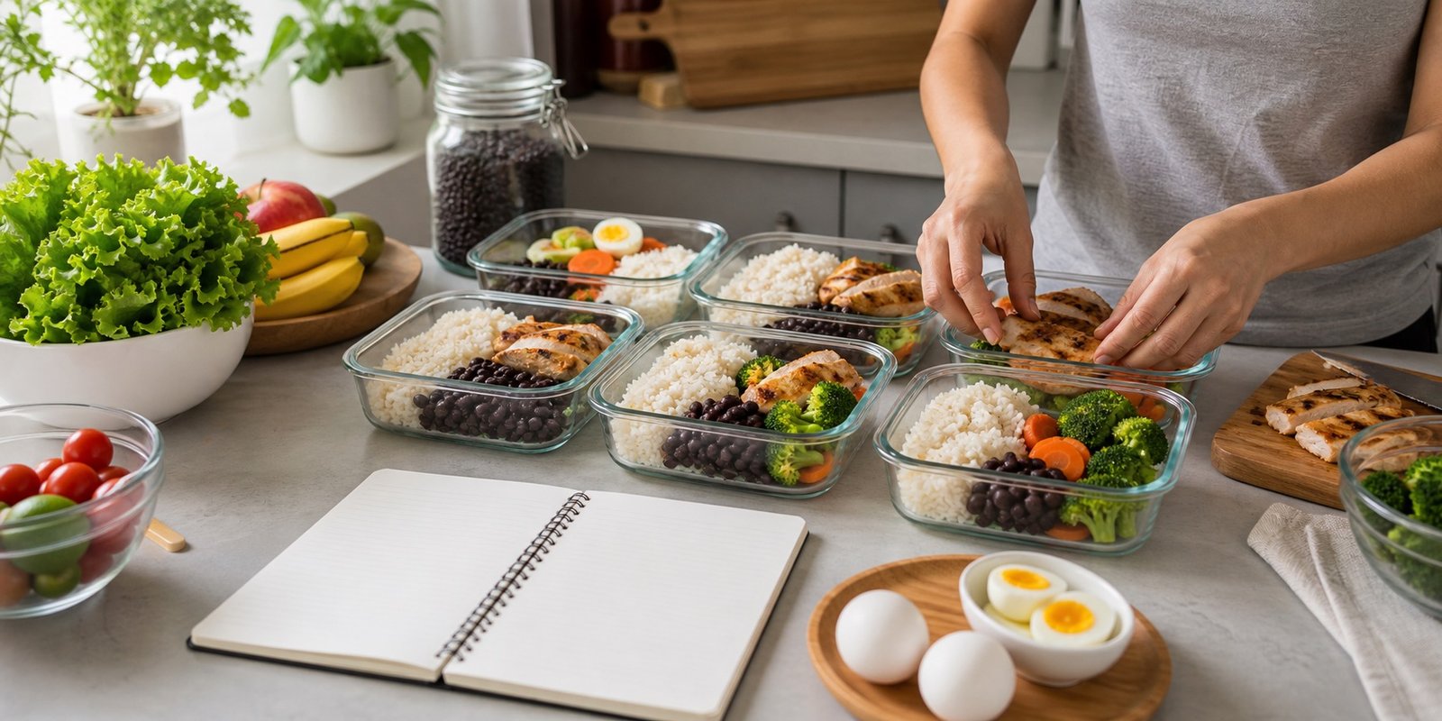 Método 3+2 para organizar marmitas fitness na semana