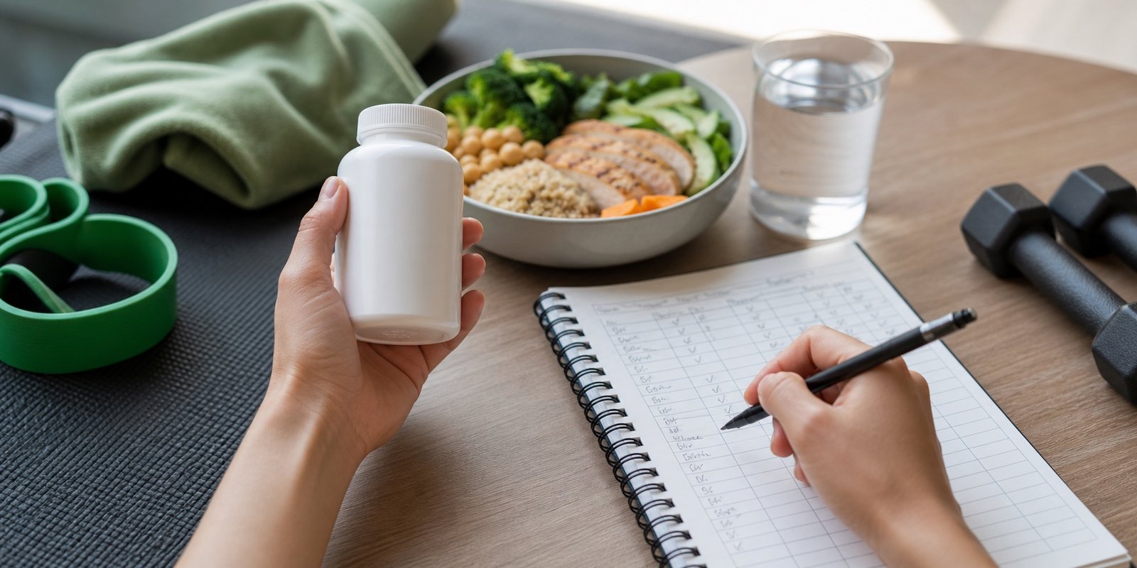 Suplementos para queimar gordura analisados com treino, alimentação e filtro base-risco.