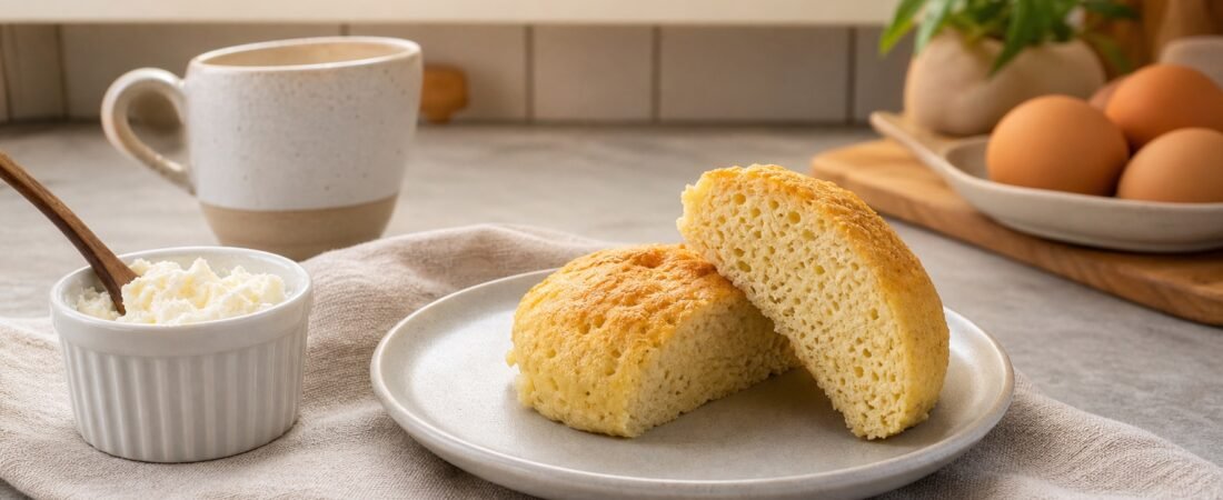 Pão Cetogênico de Micro-ondas: 3 Minutos sem Borracha